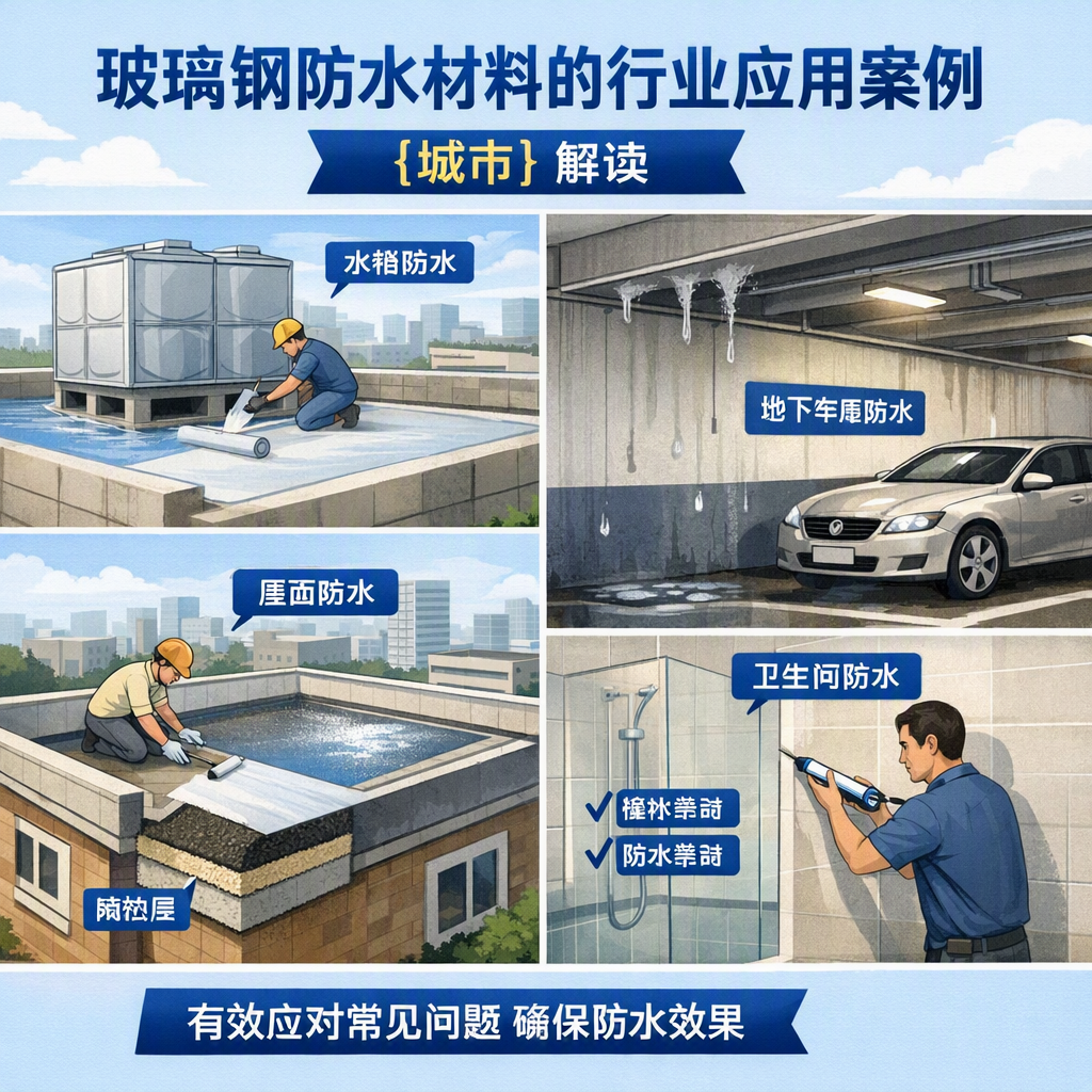 玻璃钢防水材料的行业应用案例,洛阳解读